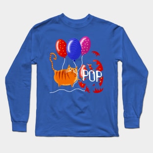 Cat Party Pooper Long Sleeve T-Shirt